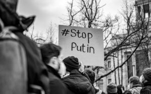 a people protesting together